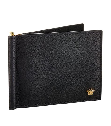 versace men's wallets|versace money clip wallet.